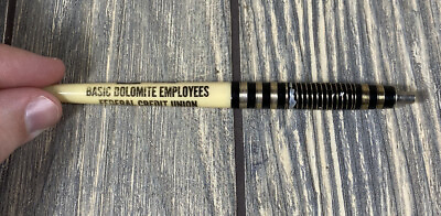 #ad #ad Vintage Basic Dolomite Employees Federal Credit Union Retractable Pen Q