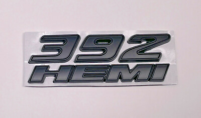 #ad NEW 392 HEMI Emblem Logo Challenger Durango Charger Matte Black Decal