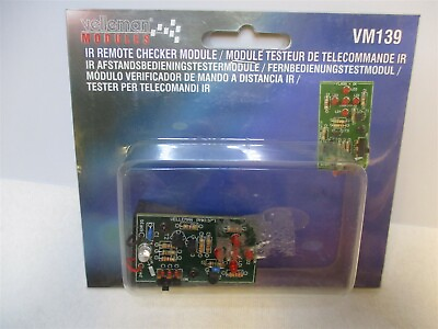#ad Velleman VM139 Low Power 9V IR Remote Checker Module w 4 Flashing LEDs