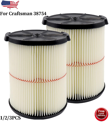 #ad Replacement Cartridge Filter for Craftsman 9 38754 Wet Dry Vac Vacuum Cleaner