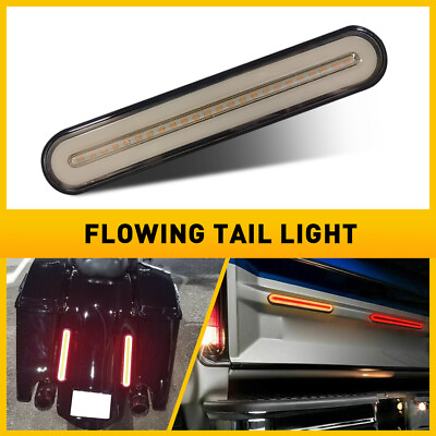 #ad #ad 28 LED Flowing Reverse Stop Brake Turn Signal Rear Tail Light Truck Trailer RV