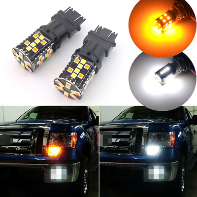 #ad No Hyper Flash Switchback LED Bulbs for Ford F 150 F 250 F 350 Turn Signal Light