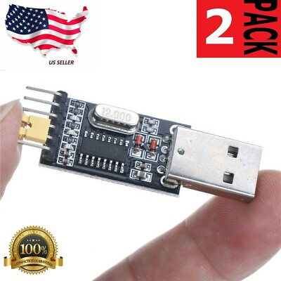 #ad 2 PC 6 Pin USB 2.0 to TTL UART Module Serial Converter CH340G Module STC 5V 3.3V
