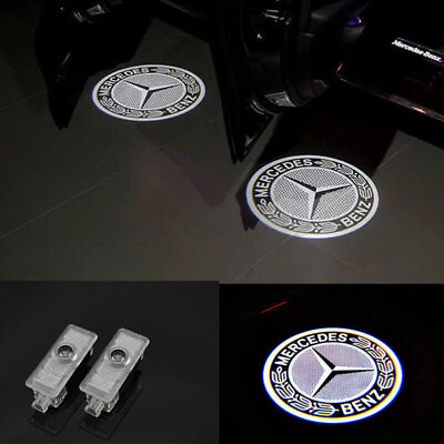 2X LED Courtesy Door Light Logo Ghost Shadow Projector for Mercedes Benz CLS CLA