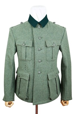 #ad WW2 German M36 Elite EM Fieldgrey Wool Tunic Feldbluse I