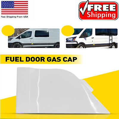 #ad For Ford Transit 150 250 350 350HD 2015 16 17 2023 Fuel Door White Gas Cover Cap