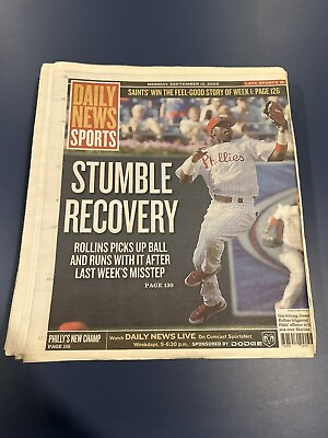 #ad Philadelphia Phillies Jimmy Rollins Daily Newspaper Terrell Owens September 2005