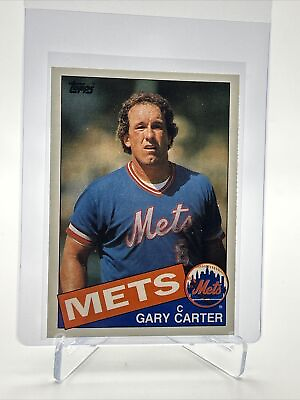 #ad 1985 Topps Traded Gary Carter Baseball Card #17T NM MT FREE SHIPPING