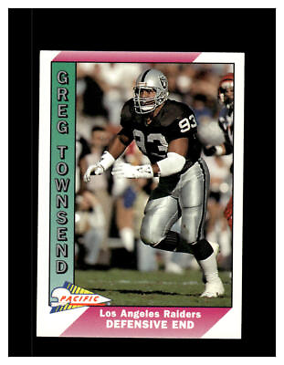 #ad Los Angeles Raiders Greg Townsend Football Excellent
