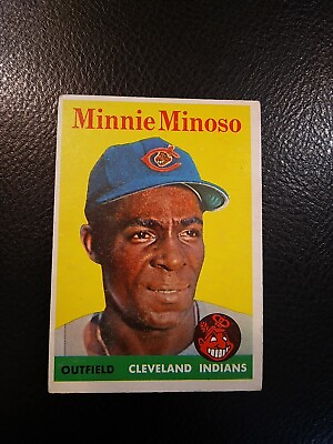 #ad #ad 1958 Topps Set Break #295 Minnie Minoso Cleveland Indians EX
