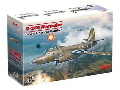 #ad #ad ICM 48320 B 26B Marauder WWII American Bomber 1:48 Aircraft Model Kit