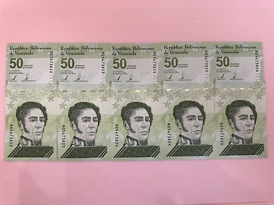 #ad VENEZUELA 50 DIGITALES X 5 Pcs banknotes 2021 UNC NEW USA Seller BEST bundle