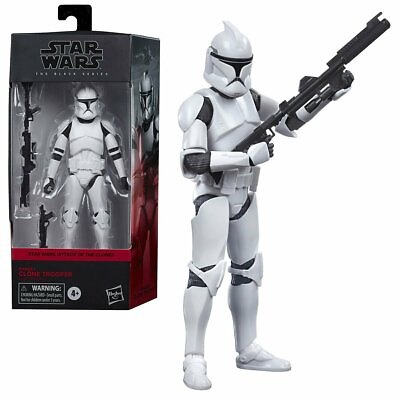 #ad Star Wars The Black Series Phase 1 Clone Trooper 6quot; Figure AOTC New