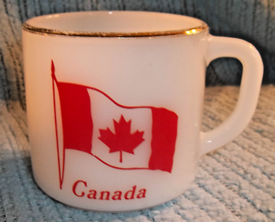 #ad #ad VINTAGE FEDERAL MUG COFFEE CUP F IN SHIELD CANADA CANADIAN FLAG