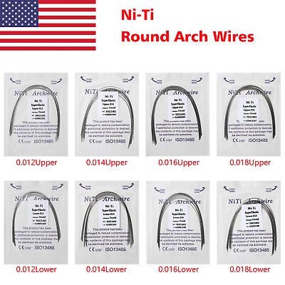 #ad #ad 20 packs Dental Orthodontic Super Elastic Niti Round Arch Wires Ovoid Form