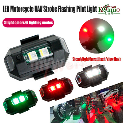 #ad 1 pcs Motorcycle Strobe Light Drone Auto Flash Stroboscope Warning Light