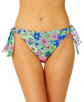 #ad Salt Cove Women Multi Floral Peony Party Side Tie Hipster Bikini Bottoms Size S
