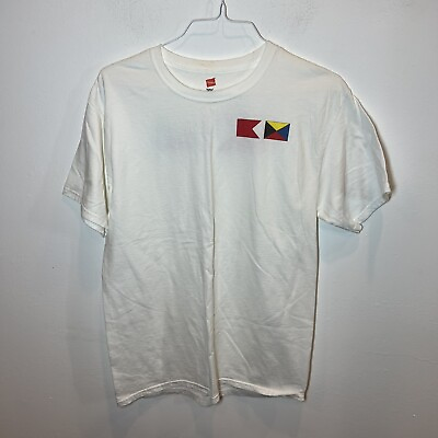 #ad FedEx Bravo Zulu T Shirt Size M Federal Express White Hanes Collectors