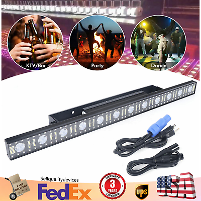 #ad Beam Wash Bar Light RGB DMX Stage Color Mixing Strip Light DJ Party Show Lamp US