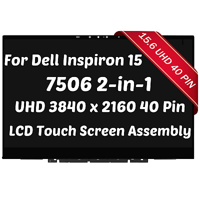 #ad UHD LCD Touch Screen Assembly for Dell Inspiron 15 7506 JVD83 0JVD83 B156ZAN03.5