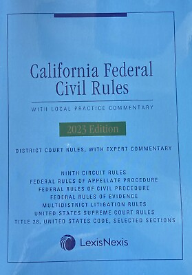 #ad #ad California Federal Civil Rules 2023 Edition Lexis Nexis