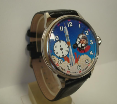 #ad #ad Vintage Molniya Watch Mechanical Wrist Yuri Gagarin Russian Space Molnja Rare 20