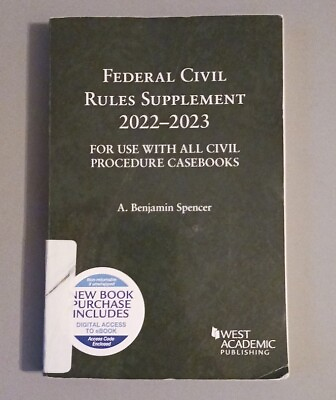 #ad #ad Selected Statutes Ser.: Federal Civil Rules Supplement 2022 2023 for Use with