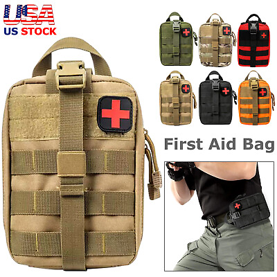 #ad Tactical MOLLE Rip Away EMT Medical First Aid IFAK Medical Pouch Utility Bag