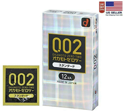 #ad Okamoto 002EX Regular Size Polyurethane Condoem 12Pcs Made In Japan US Seller