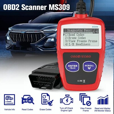 #ad #ad MS309 Automotive Code Reader OBD2 Scanner Car Check Engine Fault Diagnostic Tool
