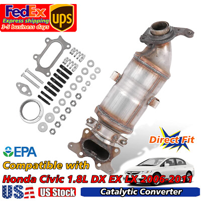 #ad For Honda Civic 1.8L DX EX LX 2006 2011 EPA Approved Front Catalytic Converter