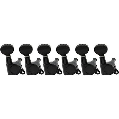 #ad Guitar String Tuning Pegs Electric Guitar Tuners 6 In Line Black