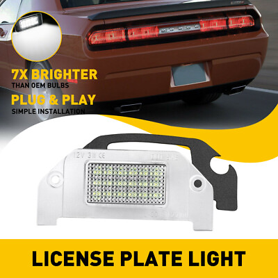 #ad For 45091 Dodge Charger Challenger Avenger LED 18 SMD License Plate Light