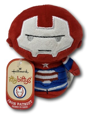 #ad 2017 Hallmark Itty Bittys Marvel Iron Patriot Second In Series Red Plush NWT