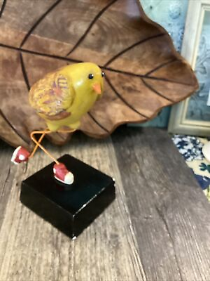 #ad #ad Rare Mcgovney Whimsical Bird Sculpture Signed Flight Of Fancy Series Yellow