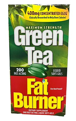#ad Applied Nutrition Green Tea Fat Burner 400mg Weight Loss Pills 200 Softgels