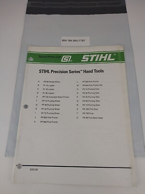 #ad Genuine Stihl Precision Series Hand Tools Manual