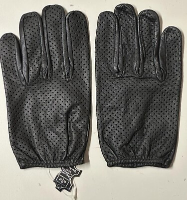 #ad #ad Beautiful Thin Mesh Perforated Summer Leather Police Driving Gloves