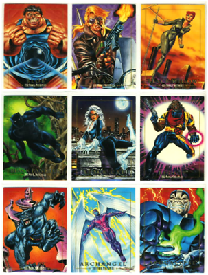#ad 1992 MARVEL MASTERPIECES BASE CARD SINGLES PICK amp; COMPLETE YOUR SET
