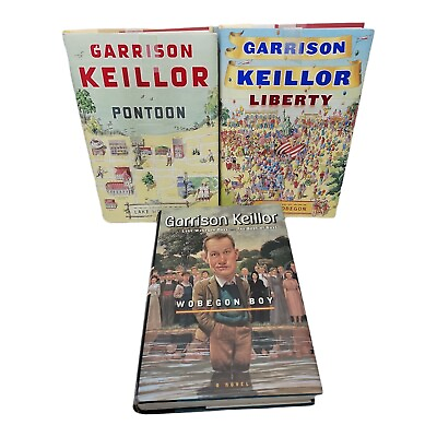 #ad Garrison Keillor 3 Book Lot Liberty Pontoon Lake Wobegon Boy Novels Hardcover