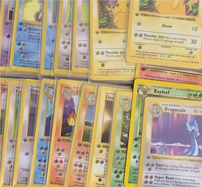 #ad 1st Edition Old Pokemon Cards 100% Vintage Pack ONLY WOTC
