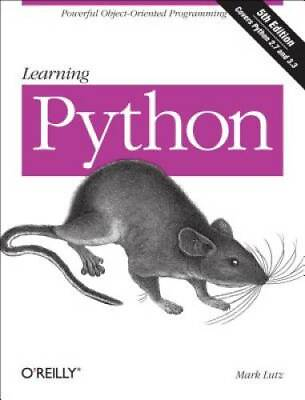 #ad Learning Python 5th Edition Paperback By Lutz Mark GOOD