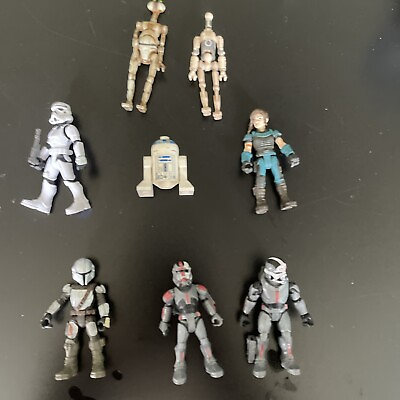#ad Star Wars LFL Hasbro Mini Figures 2.5quot; SHADOW STORMTROOPERS LOT w Accessories