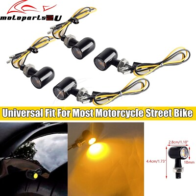 #ad LED Motorcycle Indicator Light Brake Light For 8mm Bolt Street Dual Sport Bike