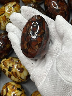 #ad Natural Baltic Amber Stone Egg SouvenirReal Egg Size.Genuine AMBER EGG Souvenir