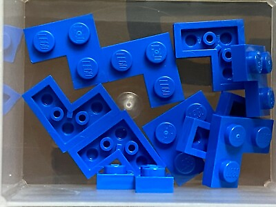 #ad LEGO Parts Blue Plate 2 x 2 Corner No 2420 QTY 10