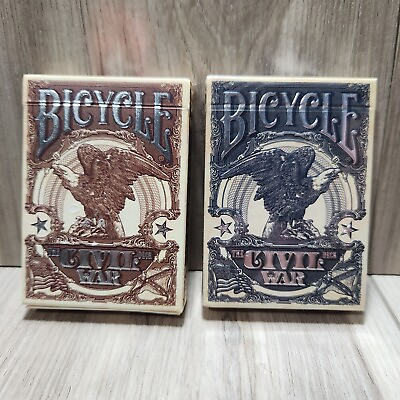 #ad #ad Bicycle Civil War Blue amp; Brown Card Decks 2014 One Deck New Retired Union