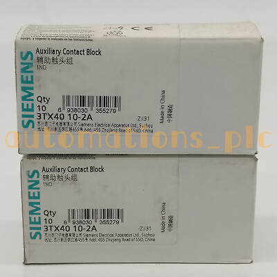 #ad New in box Siemens 20pc 3TX4010 2A Auxiliary contact Fast Delivery amp;AP