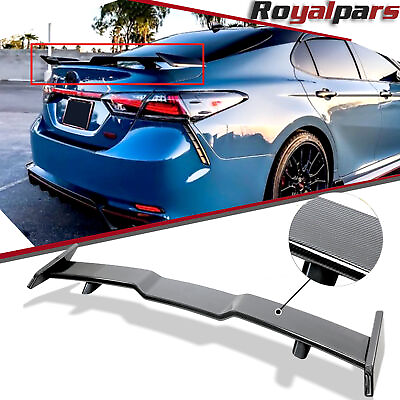#ad For 2018 21Toyota Camry TRD Style Rear Trunk Spoiler Wing Lip Carbon Fiber Style
