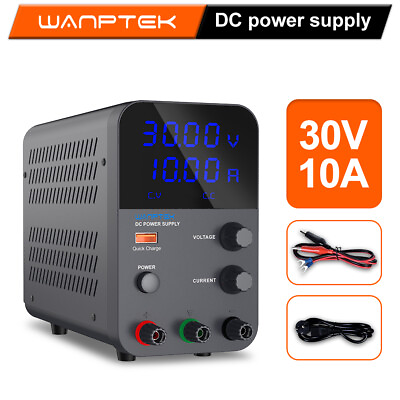 #ad 30V 10A Laboratory adjustable DC power supply Variable LCD display precision